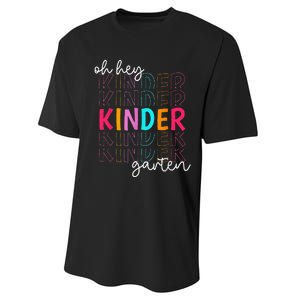 Back To School Oh Hey Kindergarten Teachers  Student Performance Sprint T-Shirt