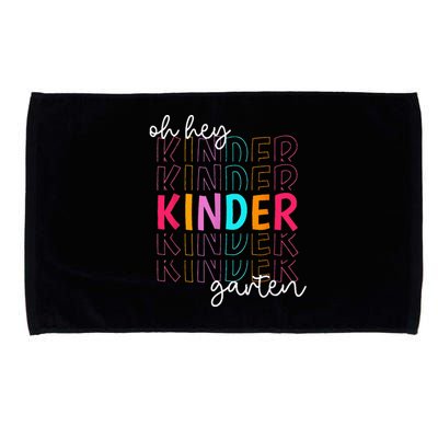 Back To School Oh Hey Kindergarten Teachers  Student Microfiber Hand Towel