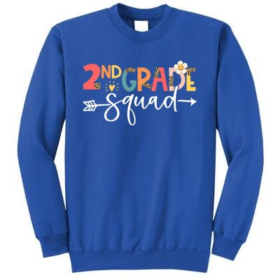 Back To School Second Grade Vibes Retro 2Nd Grade Squad Gift Tall Sweatshirt