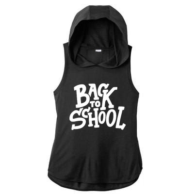 Back To School Gift Ladies PosiCharge Tri-Blend Wicking Draft Hoodie Tank