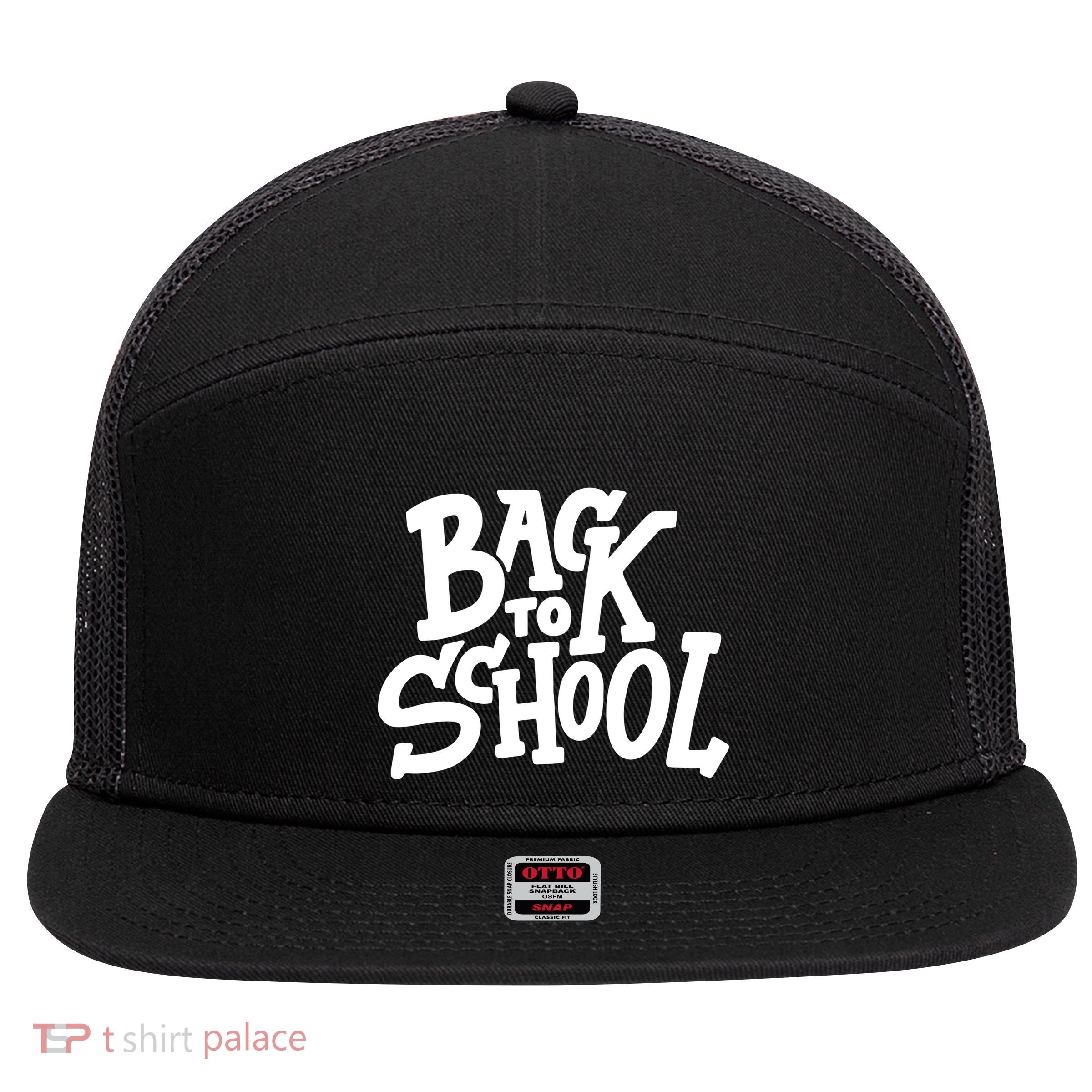 Back To School Gift 7 Panel Mesh Trucker Snapback Hat