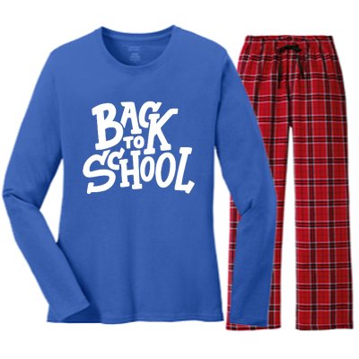 Back To School Gift Women's Long Sleeve Flannel Pajama Set 