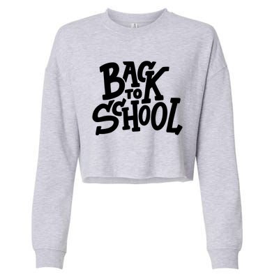 Back To School Gift Cropped Pullover Crew