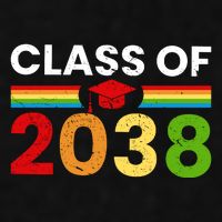 Back To School Class Of 2038 Graphic Ladies PosiCharge Tri-Blend Wicking Tank