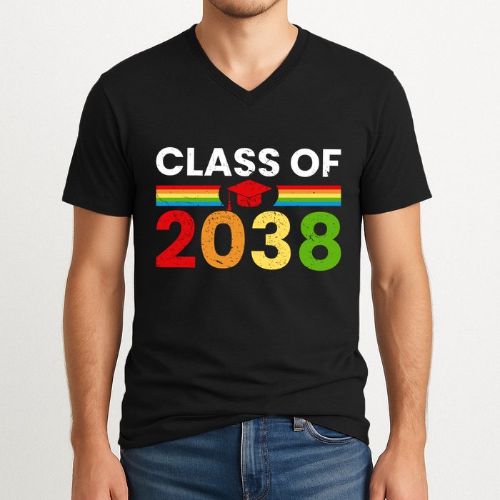 Back To School Class Of 2038 Graphic V-Neck T-Shirt