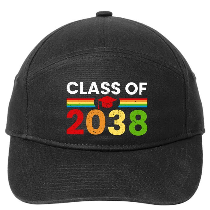 Back To School Class Of 2038 Graphic 7-Panel Snapback Hat