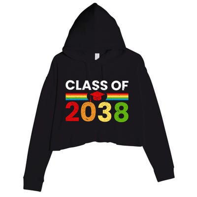 Back To School Class Of 2038 Graphic Crop Fleece Hoodie