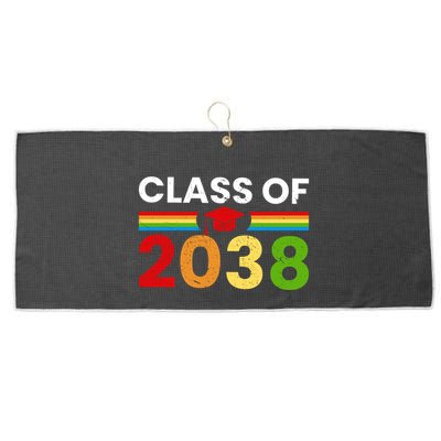 Back To School Class Of 2038 Graphic Large Microfiber Waffle Golf Towel