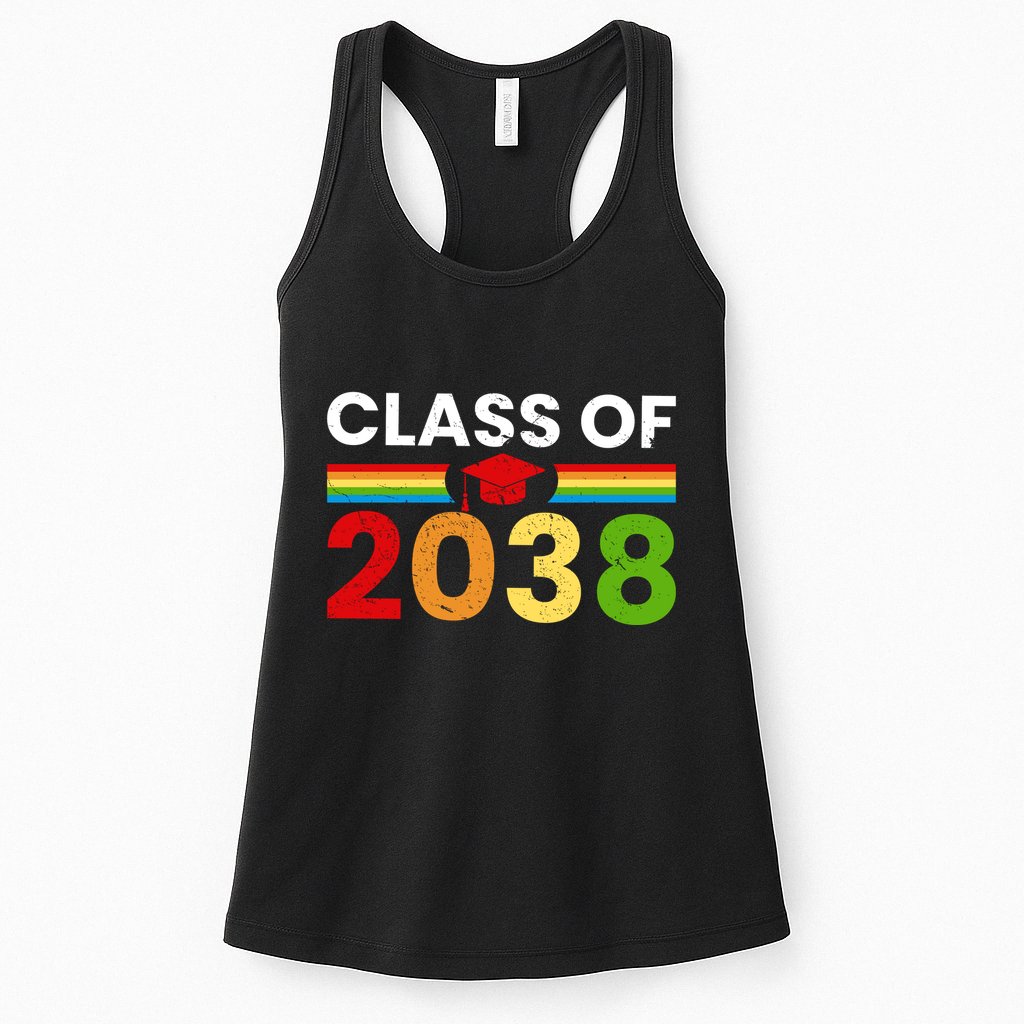 Back To School Class Of 2038 Graphic Womens Tank Top