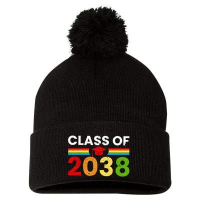 Back To School Class Of 2038 Graphic Pom Pom 12in Knit Beanie