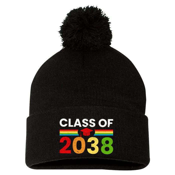 Back To School Class Of 2038 Graphic Pom Pom 12in Knit Beanie
