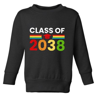 Back To School Class Of 2038 Graphic Toddler Sweatshirt