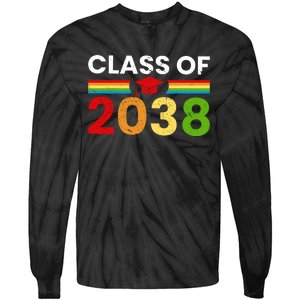 Back To School Class Of 2038 Graphic Tie-Dye Long Sleeve Shirt