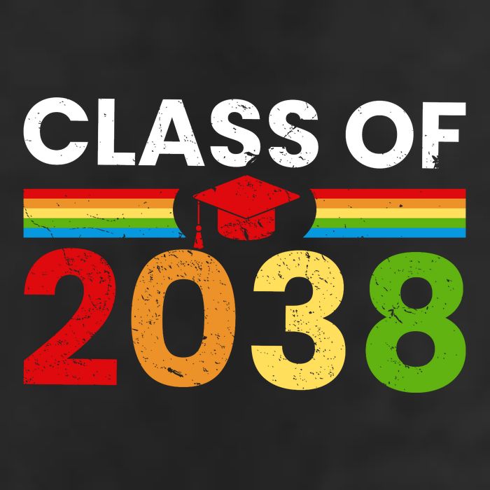 Back To School Class Of 2038 Graphic Golf Towel