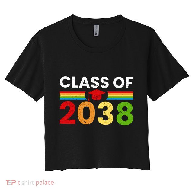 Back To School Class Of 2038 Graphic Crop Top