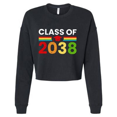 Back To School Class Of 2038 Graphic Cropped Pullover Crew