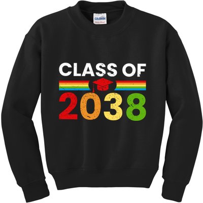 Back To School Class Of 2038 Graphic Kids Sweatshirt