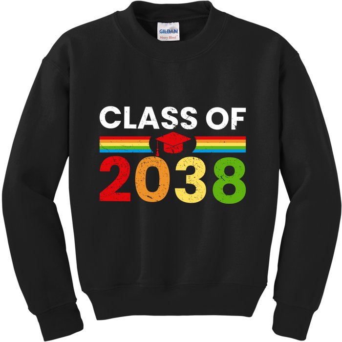 Back To School Class Of 2038 Graphic Kids Sweatshirt
