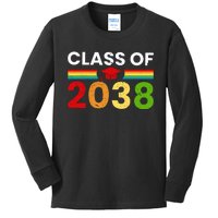 Back To School Class Of 2038 Graphic Kids Long Sleeve Shirt