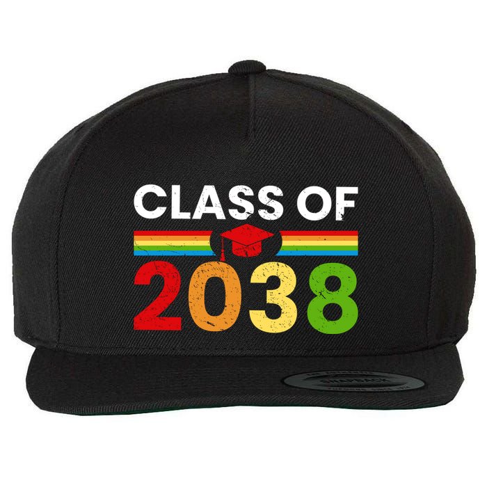 Back To School Class Of 2038 Graphic Wool Snapback Cap