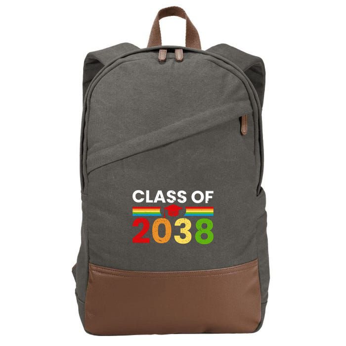 Back To School Class Of 2038 Graphic Cotton Canvas Backpack