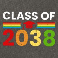 Back To School Class Of 2038 Graphic Cotton Canvas Backpack