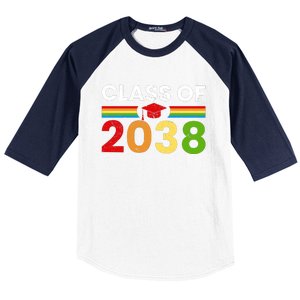 Back To School Class Of 2038 Graphic Baseball Sleeve Shirt