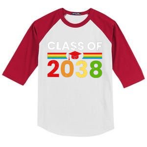 Back To School Class Of 2038 Graphic Kids Colorblock Raglan Jersey