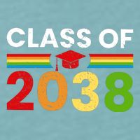 Back To School Class Of 2038 Graphic Sueded Cloud Jersey T-Shirt