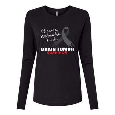 Brain Tumor Survivor Brain Tumor Awareness Meaningful Gift Womens Cotton Relaxed Long Sleeve T-Shirt