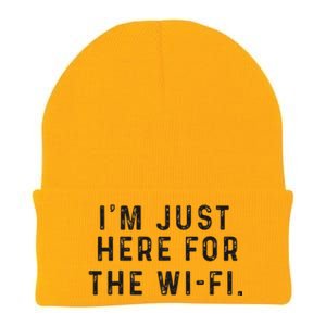 Back To School; IM Just Here For The Wifi. Knit Cap Winter Beanie