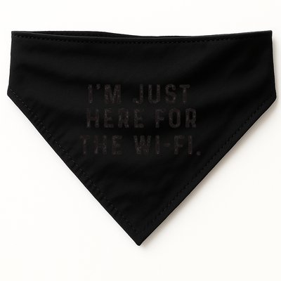 Back To School; IM Just Here For The Wifi. USA-Made Doggie Bandana