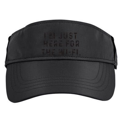 Back To School; IM Just Here For The Wifi. Adult Drive Performance Visor