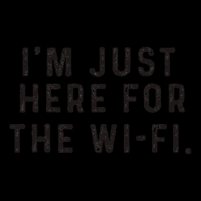 Back To School; IM Just Here For The Wifi. Drawstring Bag