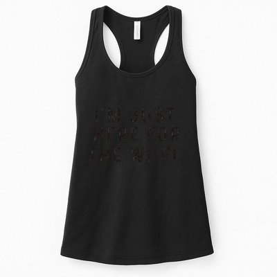 Back To School; IM Just Here For The Wifi. Womens Tank Top