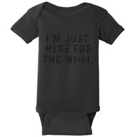 Back To School; IM Just Here For The Wifi. Baby Bodysuit