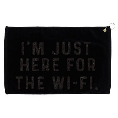 Back To School; IM Just Here For The Wifi. Grommeted Golf Towel