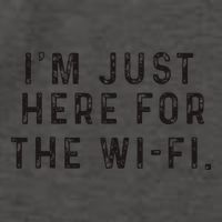 Back To School; IM Just Here For The Wifi. Vector Backpack