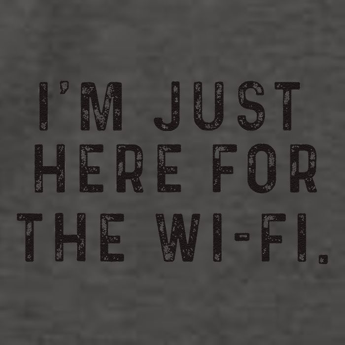 Back To School; IM Just Here For The Wifi. Vector Backpack