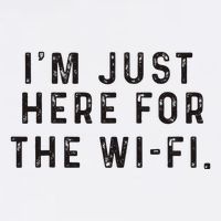 Back To School; IM Just Here For The Wifi. Garment-Dyed Sweatshirt