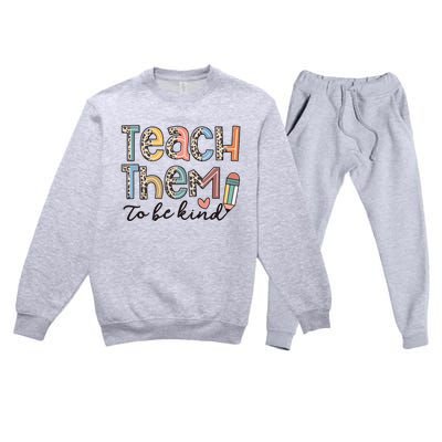 Back To School Teacher Premium Crewneck Sweatsuit Set