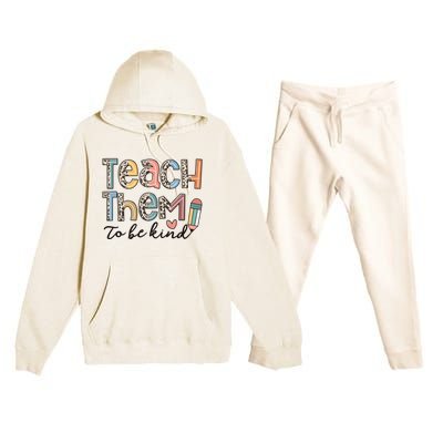 Back To School Teacher Premium Hooded Sweatsuit Set