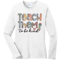 Back To School Teacher Ladies Long Sleeve Shirt