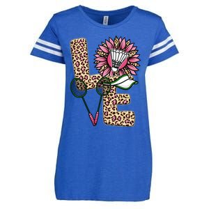 Badminton T Shirts Love Leopard Sunflower Graphic Plus Size Enza Ladies Jersey Football T-Shirt