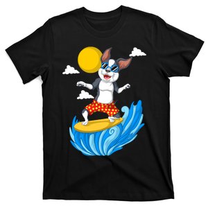 Boston Terrier Surfing T-Shirt