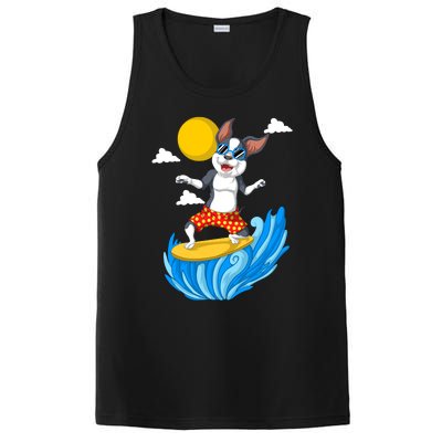 Boston Terrier Surfing PosiCharge Competitor Tank