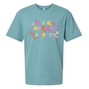 Back To School Motivational It's A Good Day To Learn Teacher Sueded Cloud Jersey T-Shirt