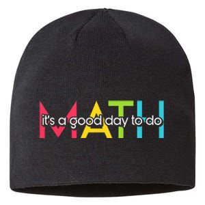 Back To School Its A Good Day To Do Math Teachers Sustainable Beanie