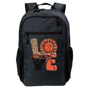 Basketball T Shirts Love Leopard Sunflower Graphic Plus Size Daily Commute Backpack