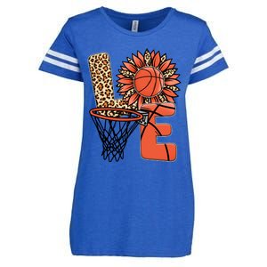 Basketball T Shirts Love Leopard Sunflower Graphic Plus Size Enza Ladies Jersey Football T-Shirt